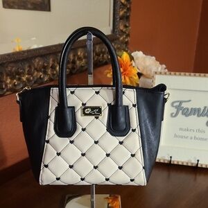 Betsey Johnson Quilted Small Satchel EUC